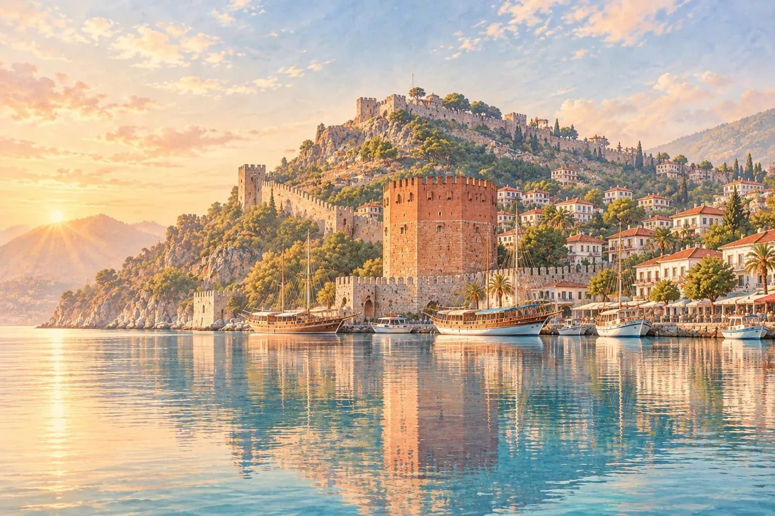 Alanya illüstrasyonu