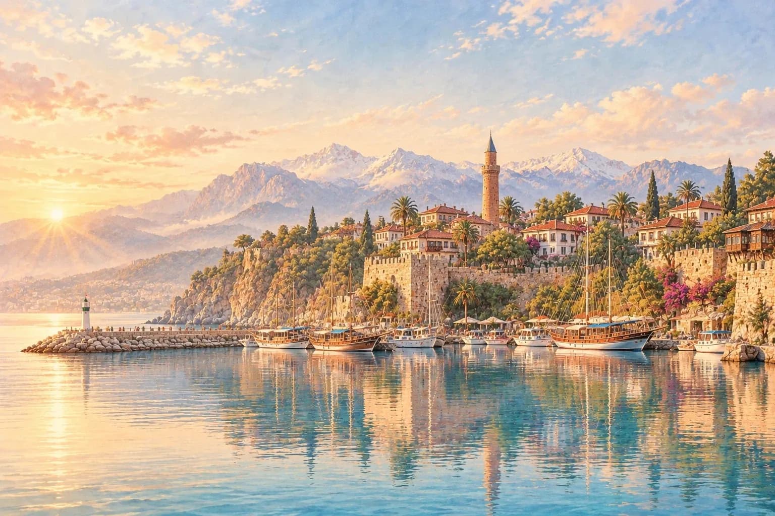 Antalya illüstrasyonu